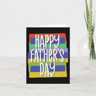 Tarjeta Día del Padre Papá Para Papá Hijo Hija Niño Pequeñ
