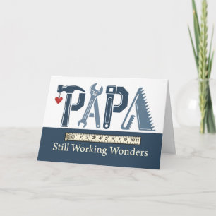 Tarjeta Día del Padre Papá Sigue Haciendo Maravillas Herra