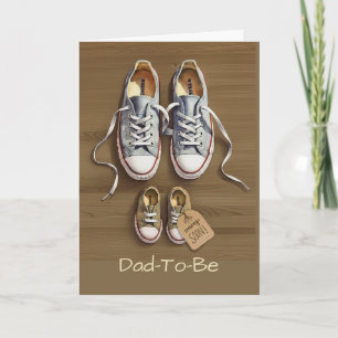 Tarjeta Día del Padre para futuro papá Zapatos de bebé en 
