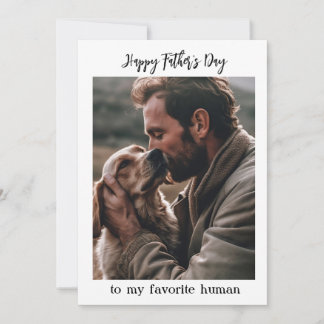 Tarjeta Día del Padre para mi humano favorito de la foto d