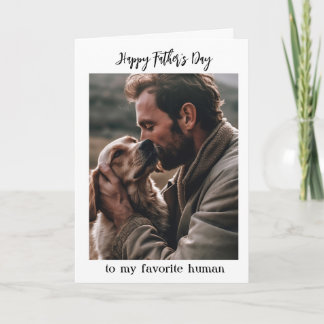 Tarjeta Día del Padre para mi humano favorito de la foto d