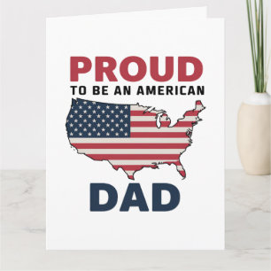 Tarjeta Día del Padre Patriótico 4 de Julio