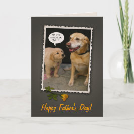 Tarjeta Día del Padre Perros