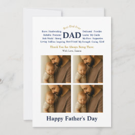 Tarjeta Día del Padre personalizado 