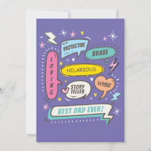 Tarjeta Día del Padre Personalizado, Citas del Día del Pad