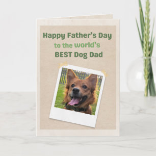 Tarjeta Día del Padre Personalizado Mejor Papá Perro del M
