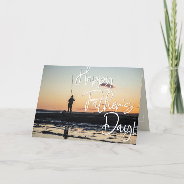 Tarjeta Día del Padre Pesca (Anverso)