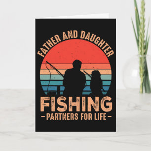 Tarjeta Día del Padre Pesca Papá Día del Padre De Hija 
