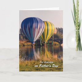 Tarjeta Día del Padre por la explosión de globos de aire c
