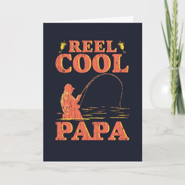 Tarjeta Día del Padre Reel Cool Papa (Anverso)