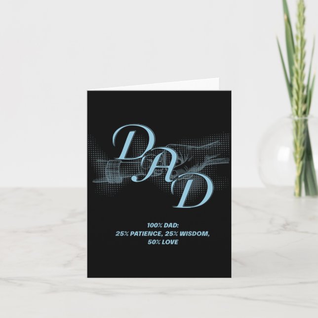 Tarjeta Día del Padre Regalo del Abuelo G-pa Dios dijo Dej (Anverso)