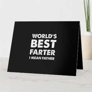 Tarjeta Día del Padre Retro Papá Mejor Pedo del Mundo Quie