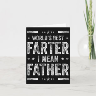 Tarjeta Día del Padre Retro Papá Mejor Pedo del Mundo Quie