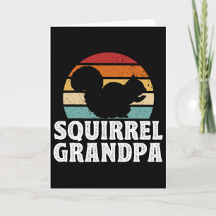 Tarjeta Día del Padre Squirrel divertido Abuelo