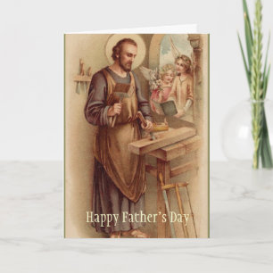 Tarjeta Día del Padre St. Joseph Ángeles Herramientas