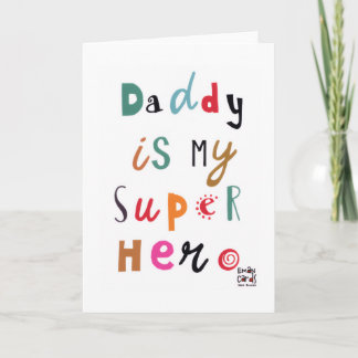 Tarjeta Día del Padre - Super Héroe
