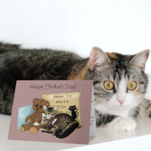 Día del Padre Tabby Rosa Acogedor