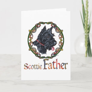 Tarjeta Día del Padre Terrier Escocés