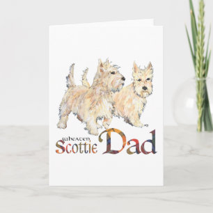 Tarjeta Día del Padre Terrier Escocés