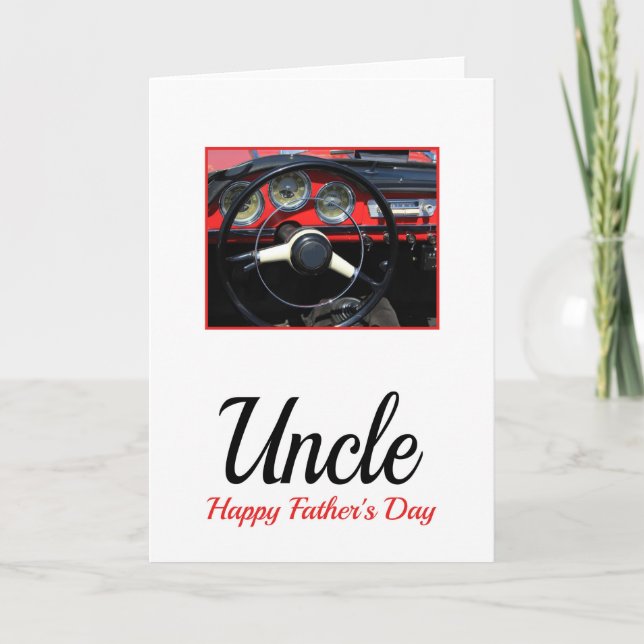 Tarjeta Día del Padre Tío Feliz (Anverso)