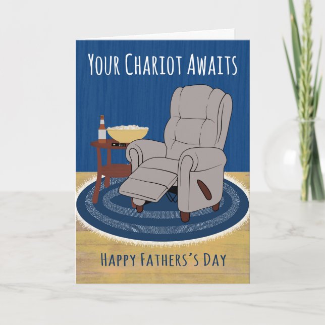 Tarjeta Día del Padre Tu Carroza Espera (Anverso)