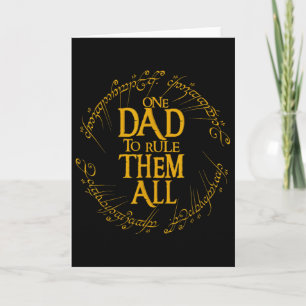 Tarjeta Día del Padre Un Papá Para Gobernarlos a Todos Reg