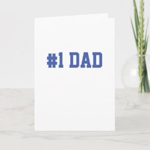 Tarjeta Día del Padres #1 DAD Niños nombra diversión