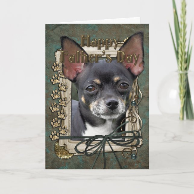 Tarjeta Día del Padres - Papas de piedra - Chihuahua - Isa (Anverso)