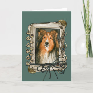 Tarjeta Día del Padres - Papas de piedra - Sheltie