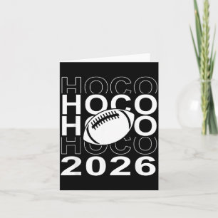 Tarjeta Día del partido de fútbol americano de bienvenida