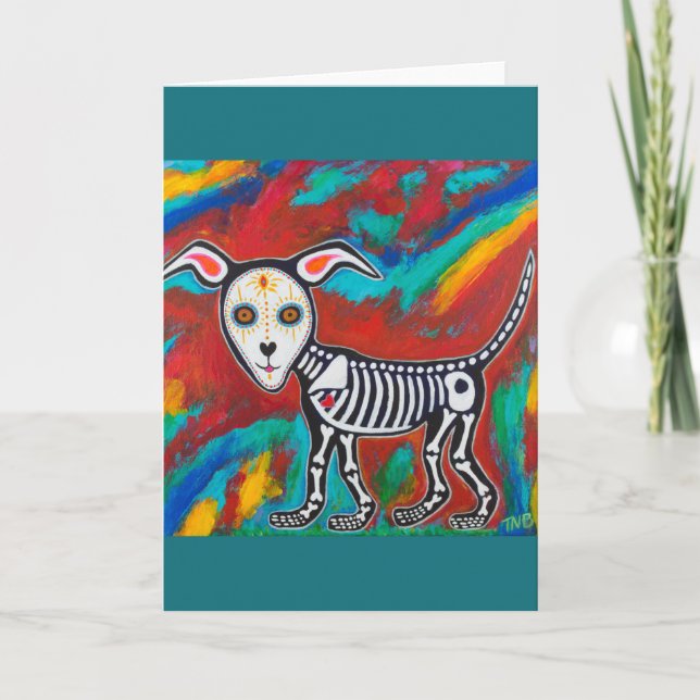 Tarjeta Día del perro muerto (Anverso)