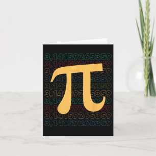 Tarjeta Día del Pi 3.14 Matemáticas Ciencia Profesores Alu