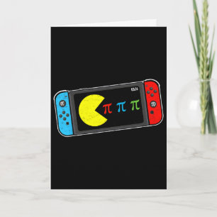 Tarjeta Día del Pi de videojuegos para niños y hombres pro