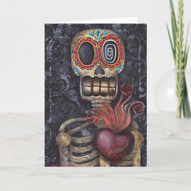 Tarjeta Día del Sagrado Corazón de los Muertos (Anverso)