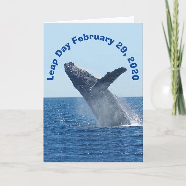 Tarjeta Día del Salto 29 de febrero de 2020 (Anverso)