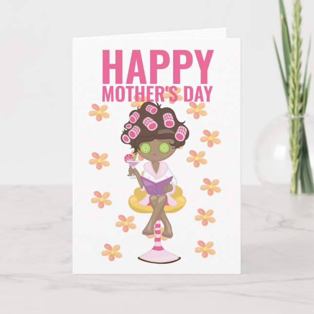 Tarjeta Día del Spa Feliz Día de la Madre (Anverso)