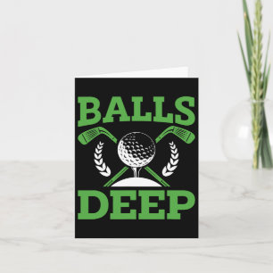 Tarjeta Día del Torneo de Golf Deep Golf Golfer Fan