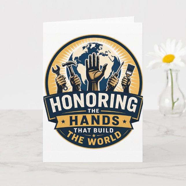 Tarjeta Día del Trabajo  (Planta pequeña)