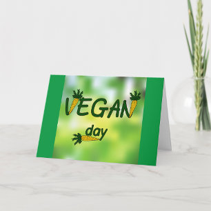 Tarjeta Día del Vegan