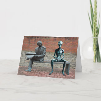 Tarjeta Día del visitante alienígena 1.