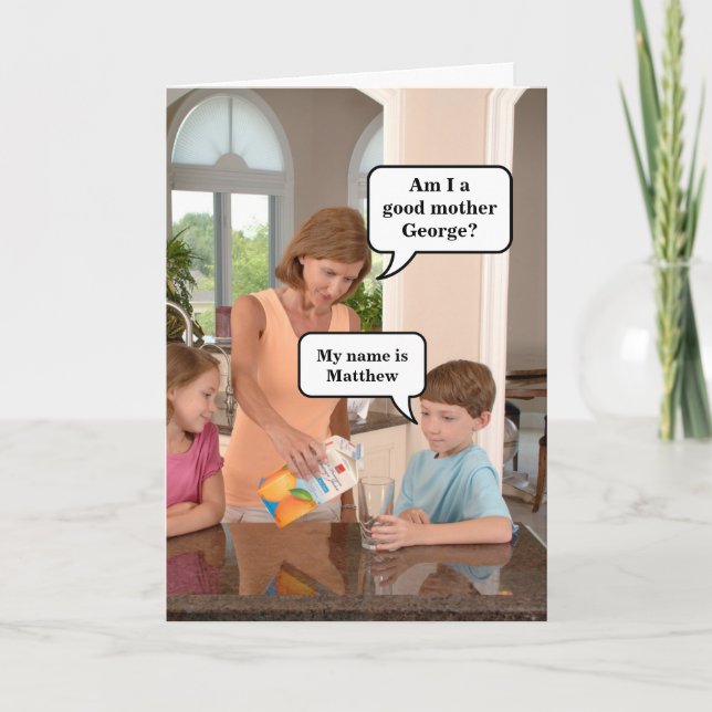 Tarjeta Dia divertida de la madre | Cumpleaños de mamá (Anverso)