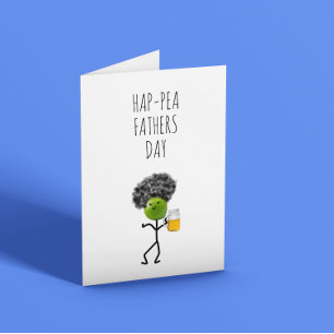 Tarjeta Dia divertida de los padres de Pea