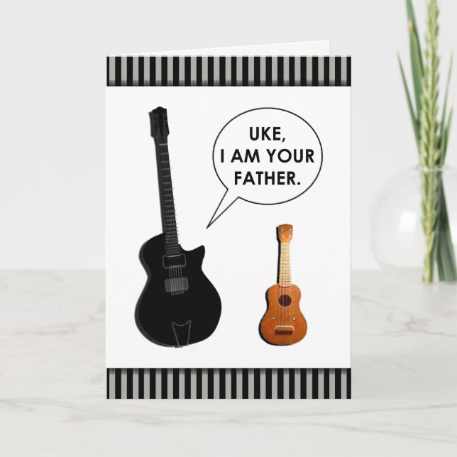 Tarjeta Dia divertida del padre (Anverso)