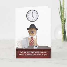 Tarjeta Dia divertida del padre