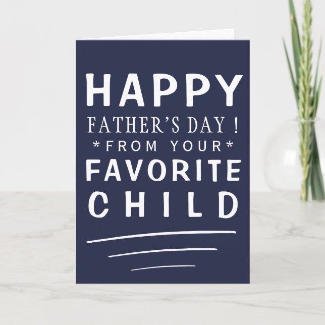 Tarjeta Dia divertida del padre (Anverso)
