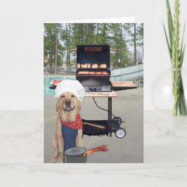 Tarjeta Dia divertida del padre del perro