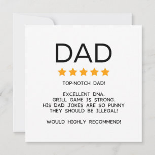 Tarjeta Dia divertida del padre o cumpleaños de papá