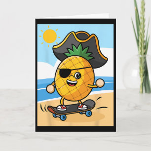 Tarjeta Día divertido de hablar como un pirata - Piña sobr