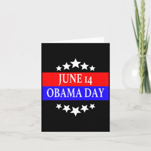 Tarjeta Día divertido de Obama, 14 de junio camiseta Premi