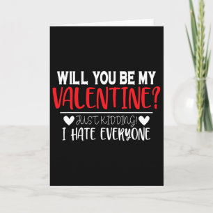 Tarjeta Día divertido de San Valentín ¿Serás mi Valentín P